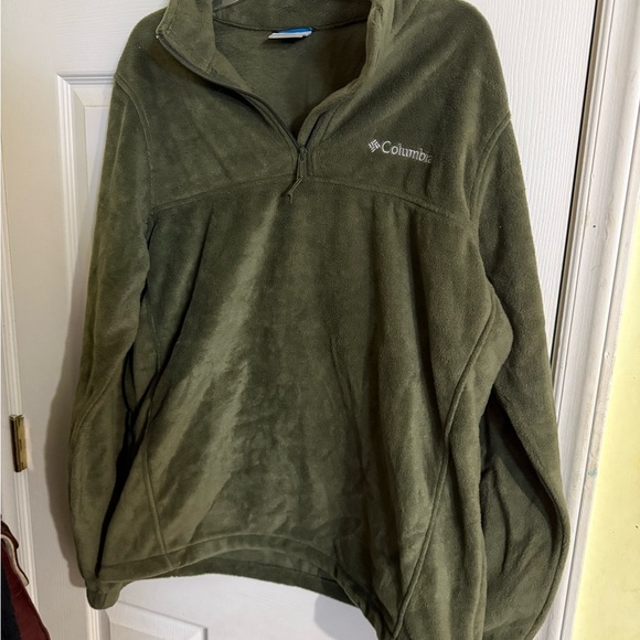 NWOT Columbia Green Fleece Pullover - Picture 1 of 4